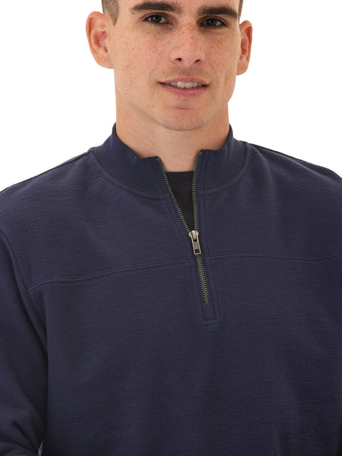 Christian Comfort Slub Terry Half Zip Pullover