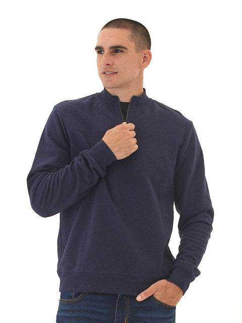 Christian Comfort Slub Terry Half Zip Pullover