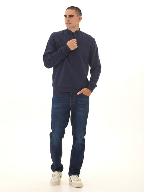 Christian Comfort Slub Terry Half Zip Pullover