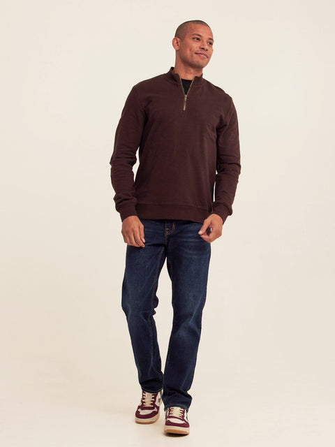 Christian Comfort Slub Terry Half Zip Pullover