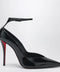 Christian Louboutin Black patent leather Erozee pumps with ankle strap