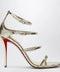 Christian Louboutin Gold leather high sandals