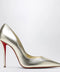 Christian Louboutin Miss Z pumps in silver laminated nappa leather