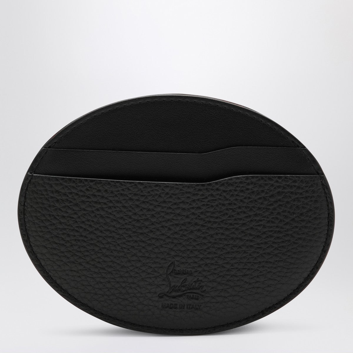 Christian Louboutin Mooncrest black circular card holder