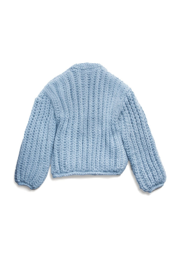 Chunky Oversized Knit Cardigan-Cardigan-SAACHI-Blue-Urbanheer