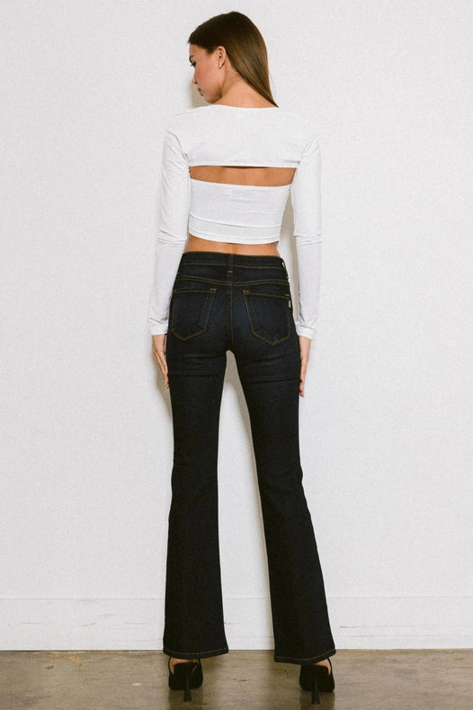 Circo Loco Bootcute Jeans Dark Stone-Jeans-Vibrant M.i.U-1-Dark Stone-Urbanheer