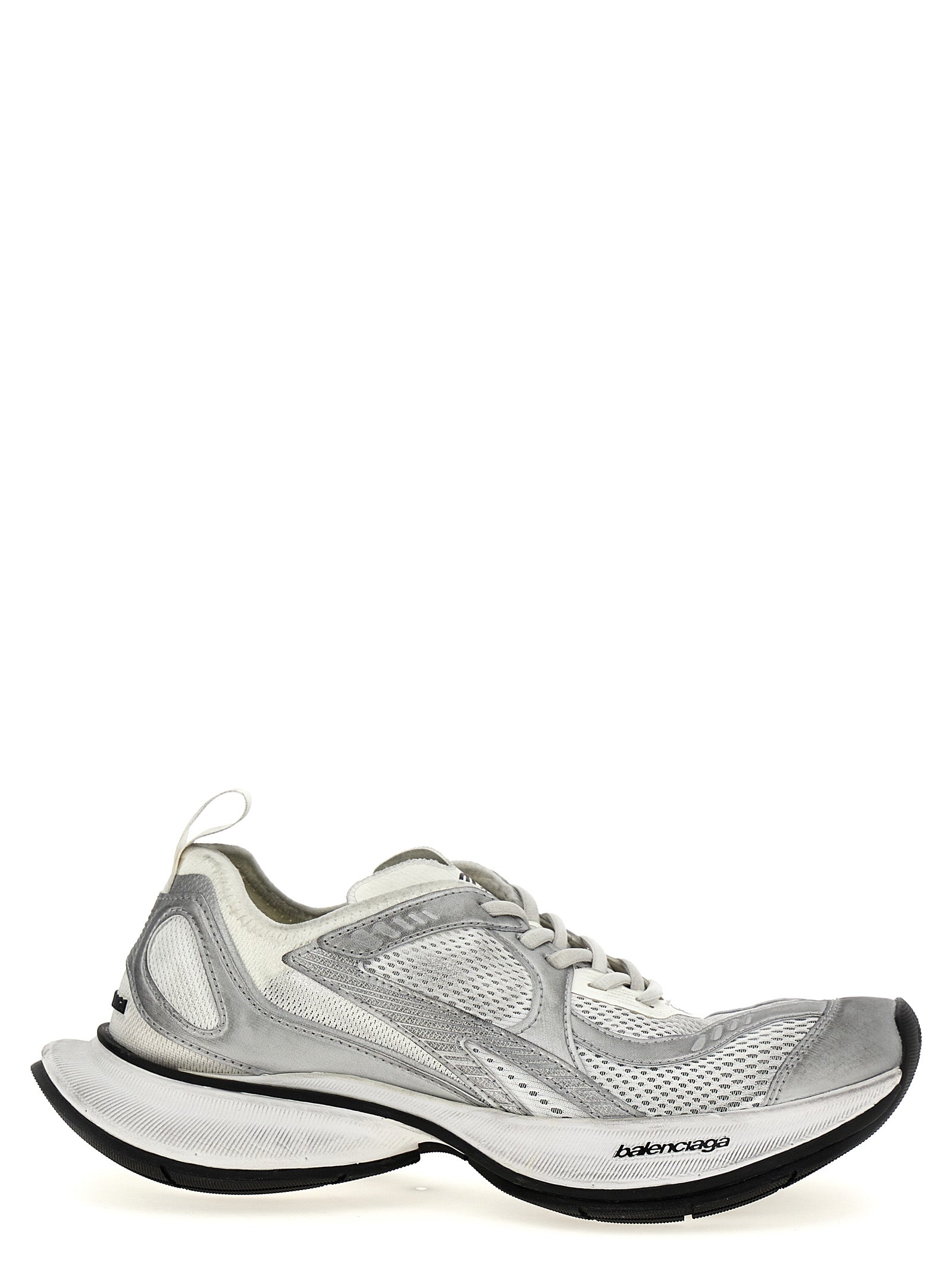 Circuit Mesh Sneakers with Rubber Sole