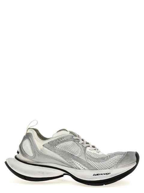 Circuit Mesh Sneakers with Rubber Sole