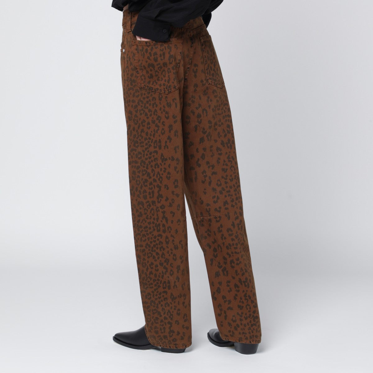 Citizens of Humanity Relaxed Miro jeans with cheetah print