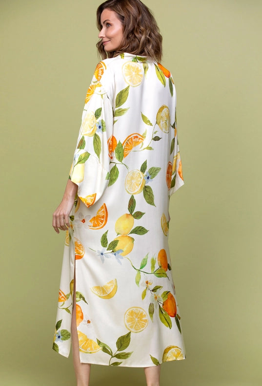 Citric Bloom Kaftan-Kaftan-Greenkiss-OS-Citric Bloom-Urbanheer