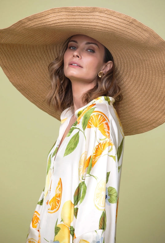 Citric Bloom Kaftan-Kaftan-Greenkiss-OS-Citric Bloom-Urbanheer
