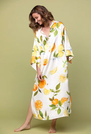 Citric Bloom Kaftan-Kaftan-Greenkiss-OS-Citric Bloom-Urbanheer