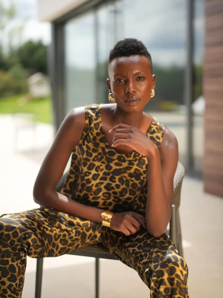 Claire Silk Top Leopard-Top-Bel Cashmere S.C.-S-Urbanheer