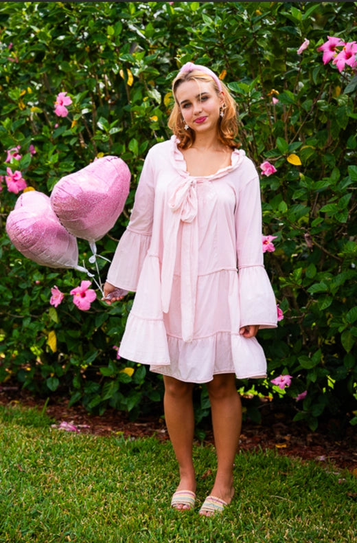 Clarissa Dress-Dress-coton frais-One size-Petal Pink-Urbanheer