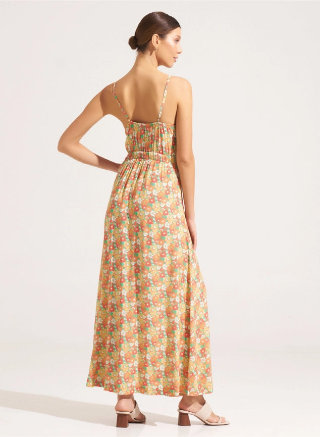 Clarissa Maxi Dress Hibiscus Fern-Dress-Morrato Bali-XS-Urbanheer