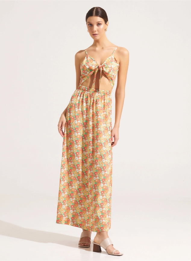 Clarissa Maxi Dress Hibiscus Fern-Dress-Morrato Bali-XS-Urbanheer
