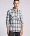 Clark Shirt - Long Sleeve Button Up BLACK GREY PLAID-Shirts-Thread & Supply (Mens)-M-Urbanheer