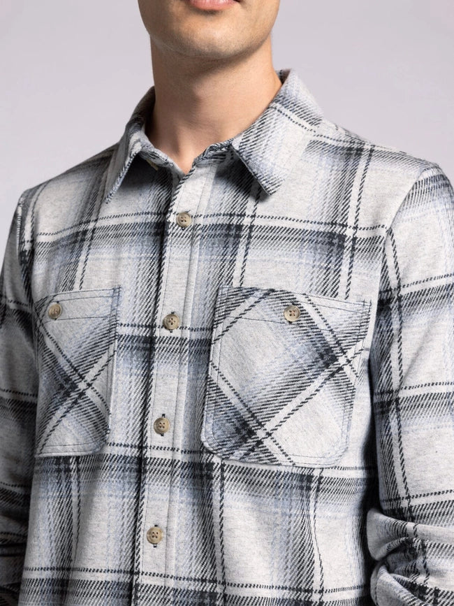 Clark Shirt - Long Sleeve Button Up BLACK GREY PLAID-Shirts-Thread & Supply (Mens)-M-Urbanheer