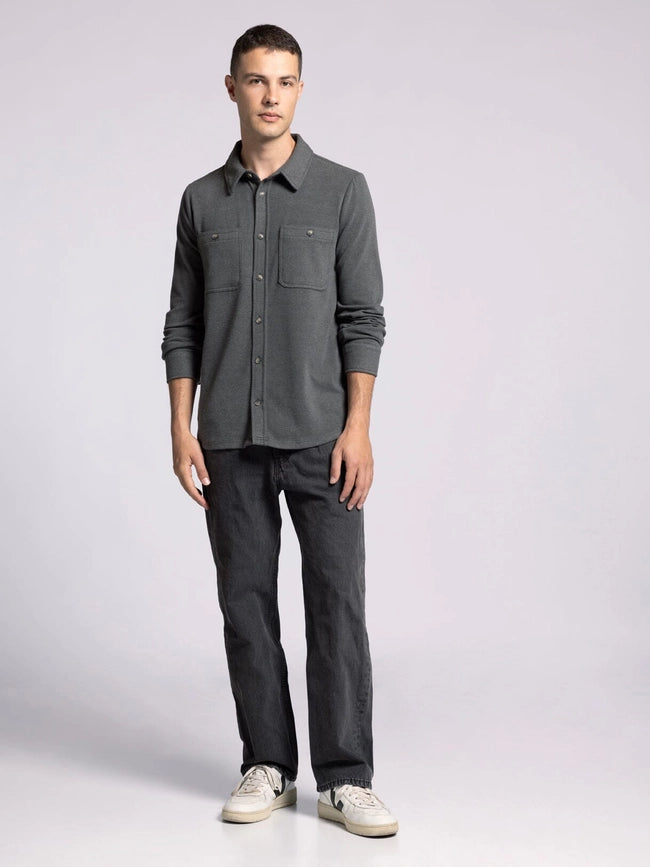 Clark Shirt - Long Sleeve Button Up BLACK OLIVE-Shirts-Thread & Supply (Mens)-M-Urbanheer
