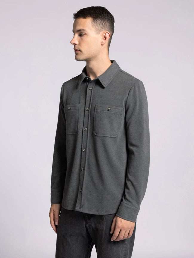 Clark Shirt - Long Sleeve Button Up BLACK OLIVE-Shirts-Thread & Supply (Mens)-M-Urbanheer