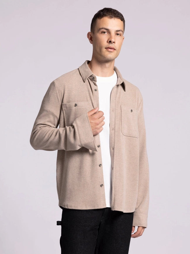 Clark Shirt - Long Sleeve Button Up CLOVE HEATHER-Shirts-Thread & Supply (Mens)-M-Urbanheer
