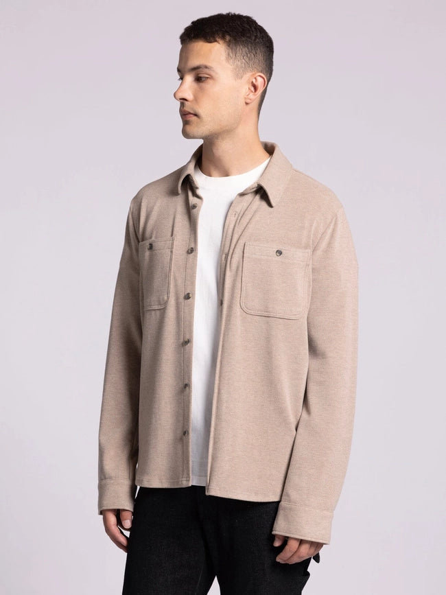 Clark Shirt - Long Sleeve Button Up CLOVE HEATHER-Shirts-Thread & Supply (Mens)-M-Urbanheer