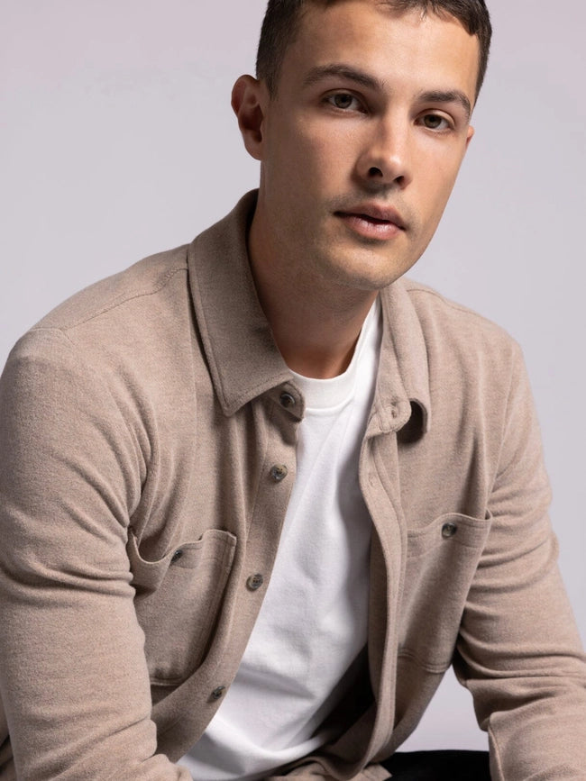 Clark Shirt - Long Sleeve Button Up CLOVE HEATHER-Shirts-Thread & Supply (Mens)-M-Urbanheer