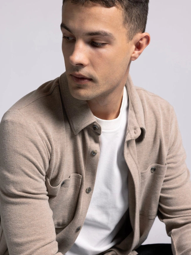 Clark Shirt - Long Sleeve Button Up CLOVE HEATHER-Shirts-Thread & Supply (Mens)-M-Urbanheer