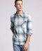 Clark Shirt - Long Sleeve Button Up CREAM TEAL PLAID-Shirts-Thread & Supply (Mens)-M-Urbanheer