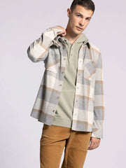 Clark Shirt - Long Sleeve Button Up GREY BROWN PLAID-Shirts-Thread & Supply (Mens)-M-Urbanheer