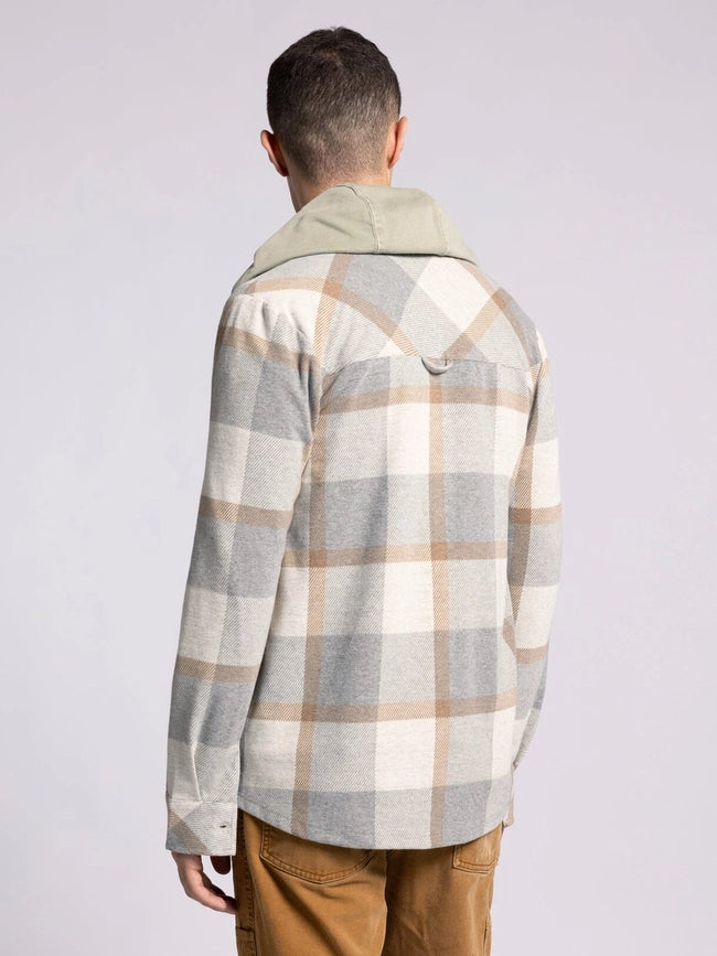 Clark Shirt - Long Sleeve Button Up GREY BROWN PLAID-Shirts-Thread & Supply (Mens)-M-Urbanheer