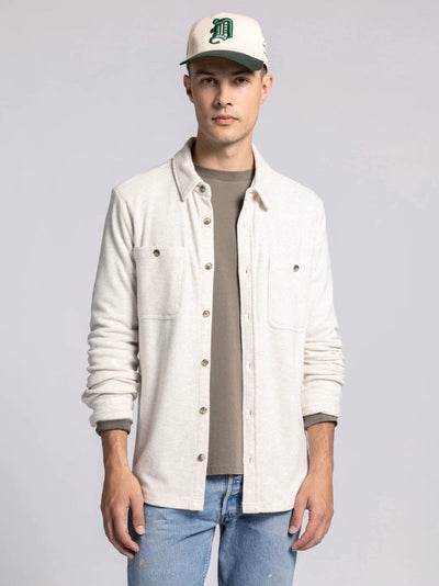 Clark Shirt - Long Sleeve Button Up  HEATHER OATMEAL