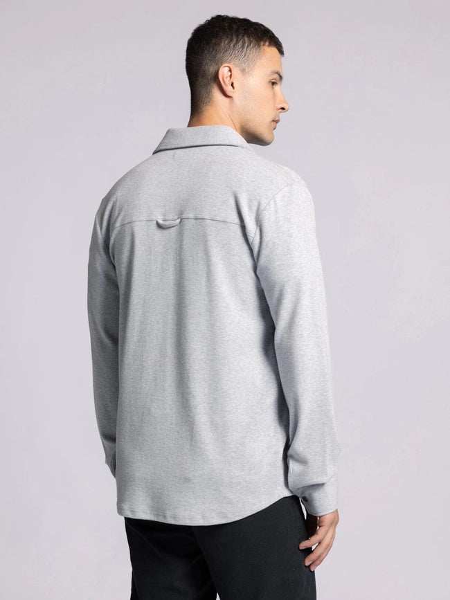 Clark Shirt - Long Sleeve Button Up MED GREY HEATHER-Shirts-Thread & Supply (Mens)-M-Urbanheer