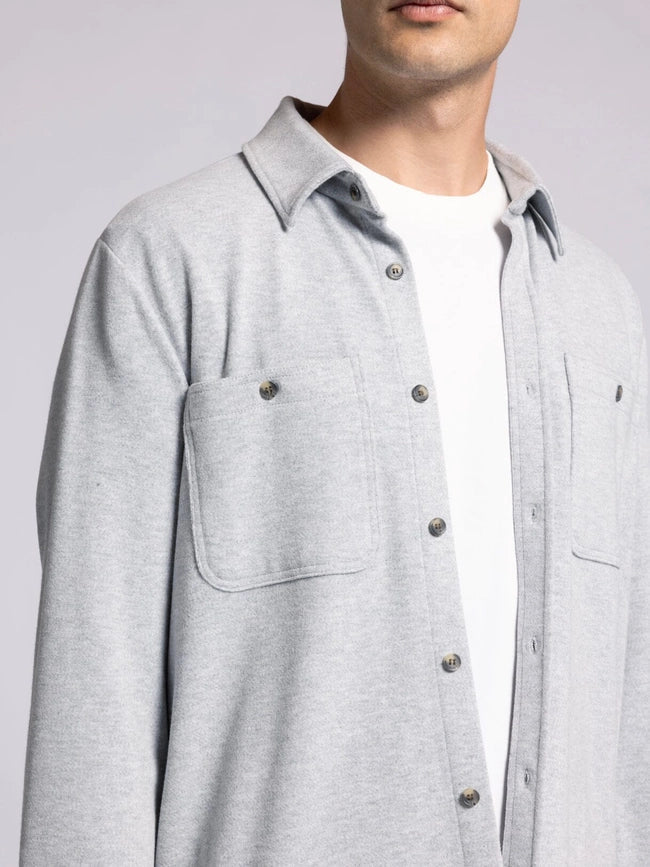 Clark Shirt - Long Sleeve Button Up MED GREY HEATHER-Shirts-Thread & Supply (Mens)-M-Urbanheer