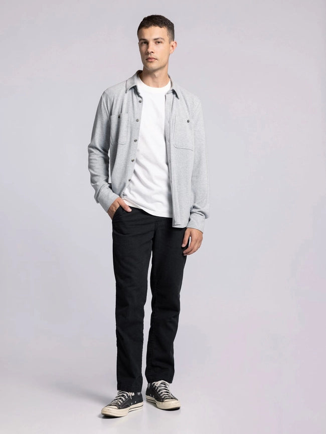 Clark Shirt - Long Sleeve Button Up MED GREY HEATHER-Shirts-Thread & Supply (Mens)-M-Urbanheer