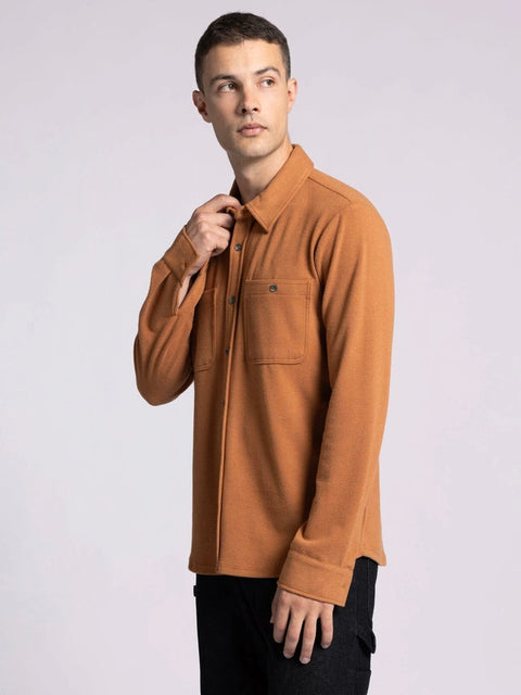Clark Shirt - Long Sleeve Button Up PECAN HEATHER-Shirts-Thread & Supply (Mens)-M-Urbanheer
