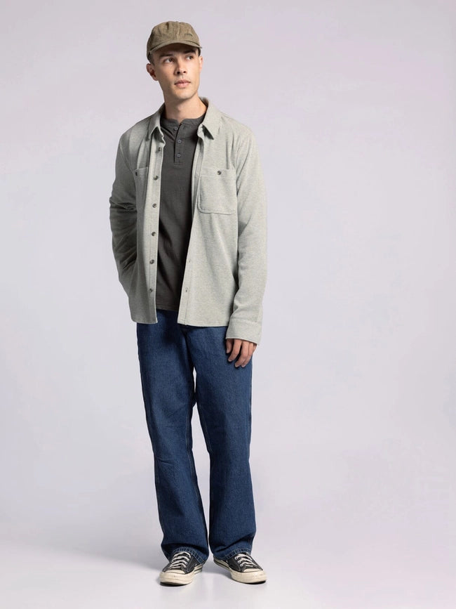 Clark Shirt - Long Sleeve Button Up VETIVER HEATHER-Shirts-Thread & Supply (Mens)-M-Urbanheer