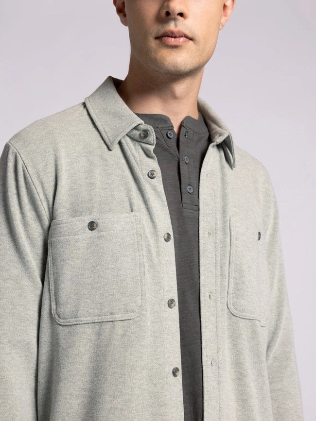 Clark Shirt - Long Sleeve Button Up VETIVER HEATHER-Shirts-Thread & Supply (Mens)-M-Urbanheer