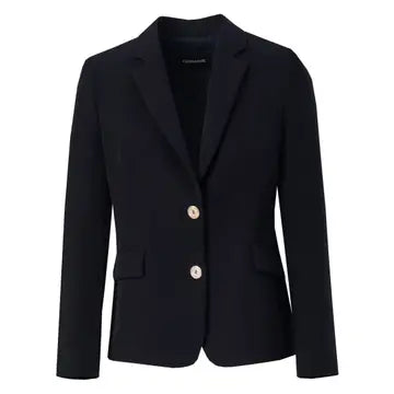 Classic Blazer with Metallic Buttons