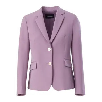 Classic Blazer with Metallic Buttons