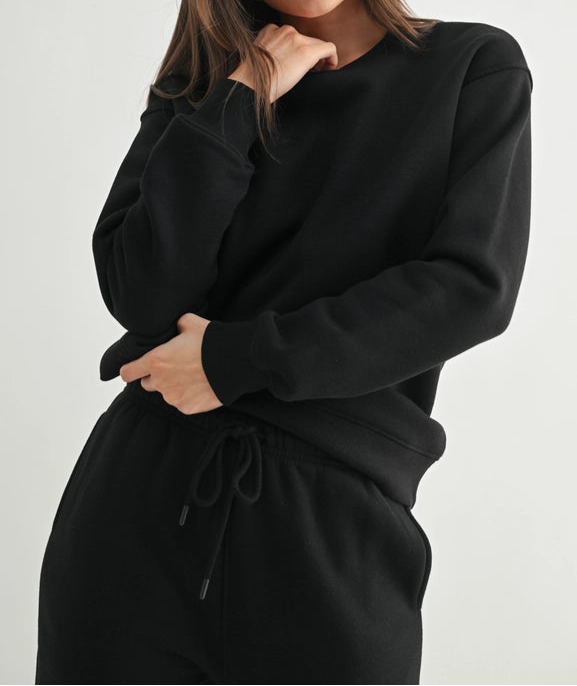 Classic Fit Fleece Sweatshirt BLACK-Sweatshirt-Mono B-S-PURPLE ORCHID-Urbanheer