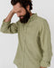 Classic Men's Linen Shirt Sintra in Sage-Shirt-MagicLinen-S-Urbanheer