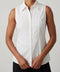 Classic White Button‑Down Cotton Top