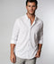 Classic White Long Sleeve Button Down Tech Shirt