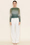 Classy Chic Modern Ombre Shirring Mesh TOP-Top-Fore Collection-S-Green-Urbanheer
