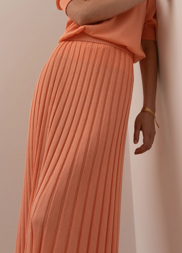 Claudia Dress Coral-Dress-Bel Cashmere S.C.-S-Coral-Urbanheer