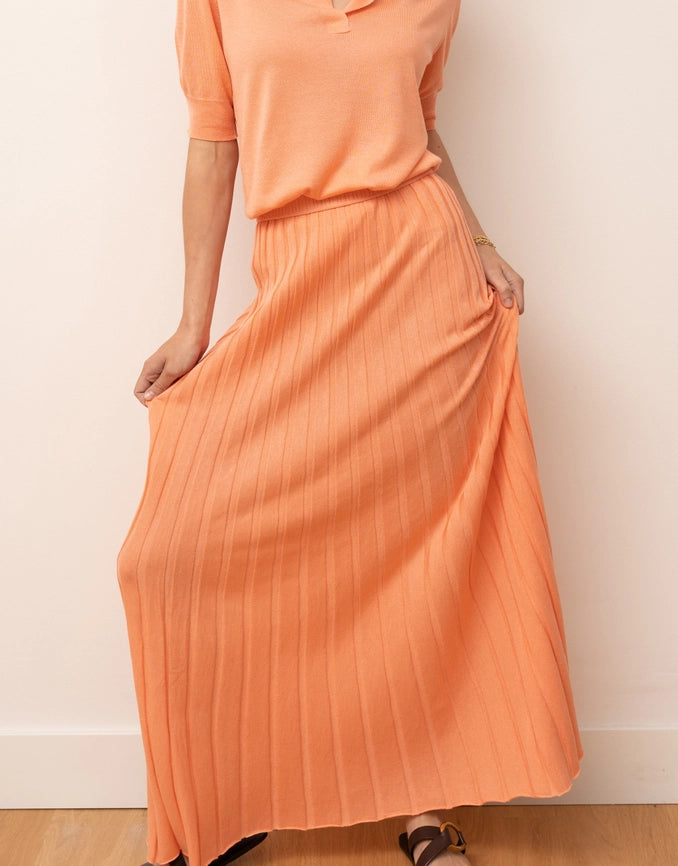 Claudia Dress Coral-Dress-Bel Cashmere S.C.-S-Coral-Urbanheer