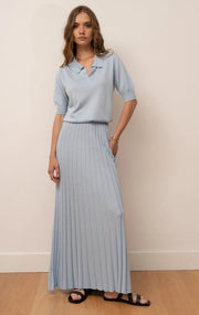 Claudia Dress Pale Blue-Dress-Bel Cashmere S.C.-S-Pale Blue-Urbanheer