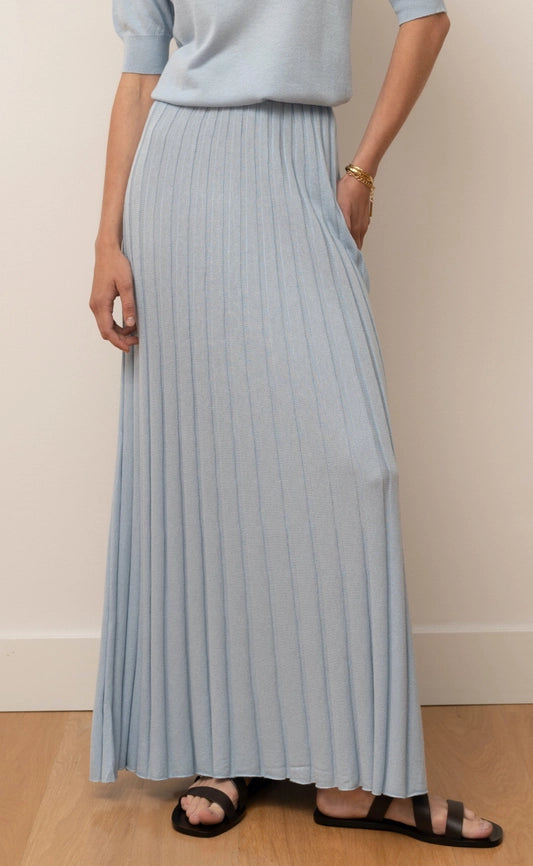 Claudia Dress Pale Blue-Dress-Bel Cashmere S.C.-S-Pale Blue-Urbanheer