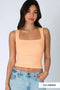 Clean Line Square Shirred Top-Top-NIKIBIKI-One Size-2232 Papaya-Urbanheer